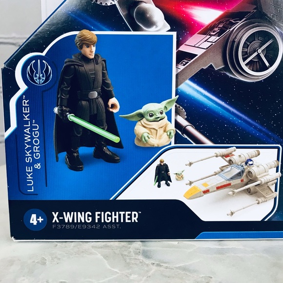 Star Wars Mission Fleet Luke Skywalker & Grogu X-Wing Fighter Action Figure NEW - Picture 2 of 6